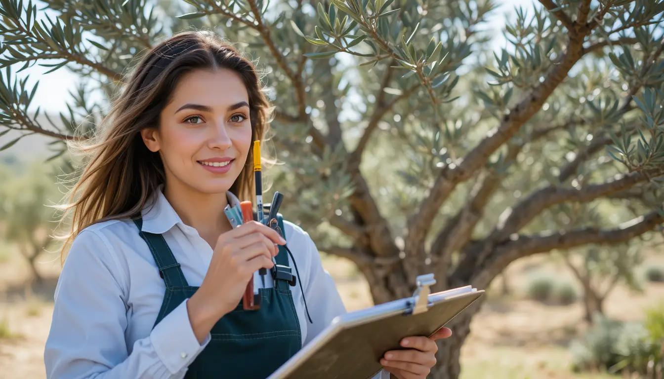 portrait of experienced female agronomist