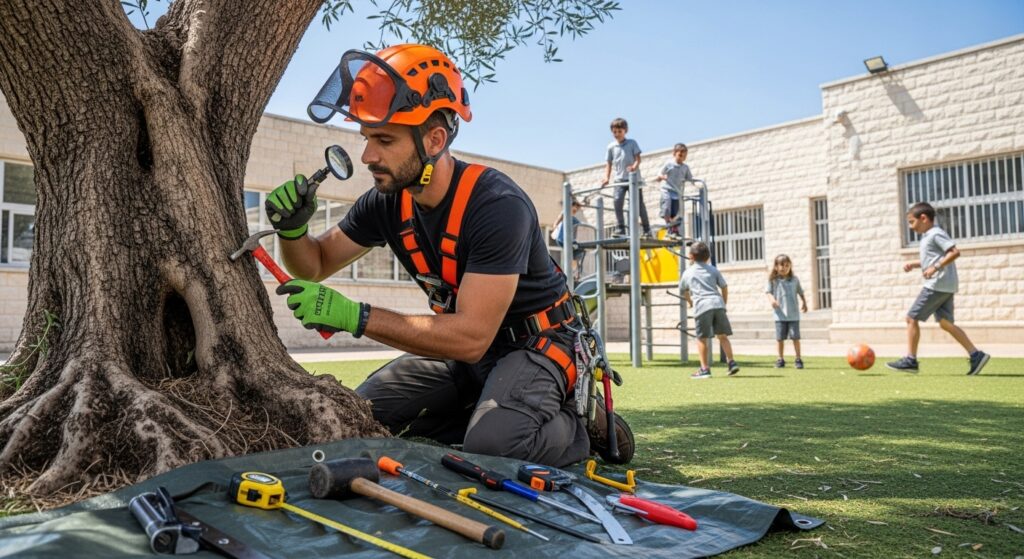 בדיקות בטיחות עצים בבתי ספר ובגני שעשועים