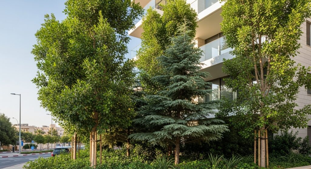 החשיבות של עצים בהפחתת רעשי רחוב בדירות יוקרה