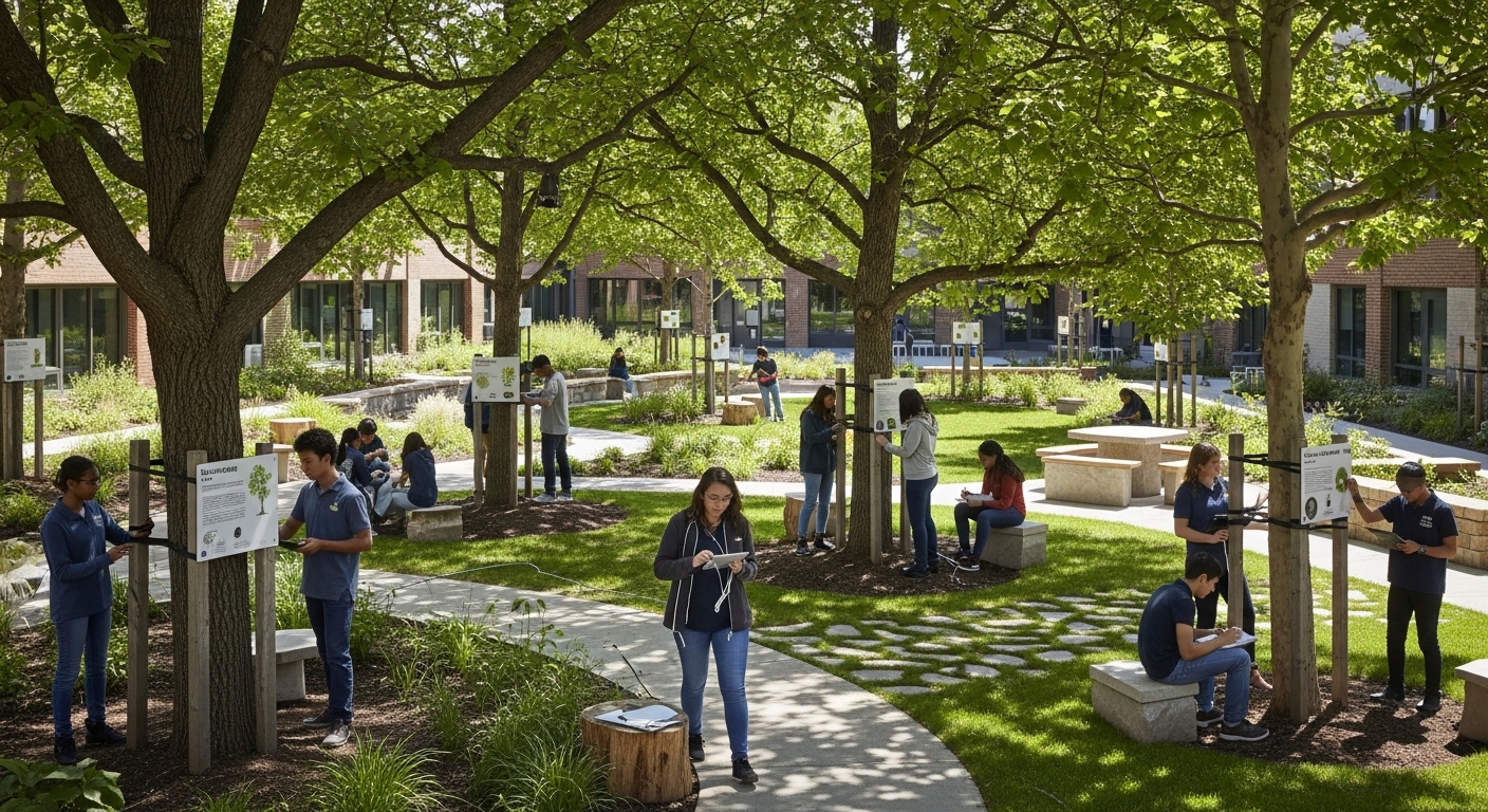 עצים בבתי ספר תיכוניים פרויקטים חינוכיים ומדעיים