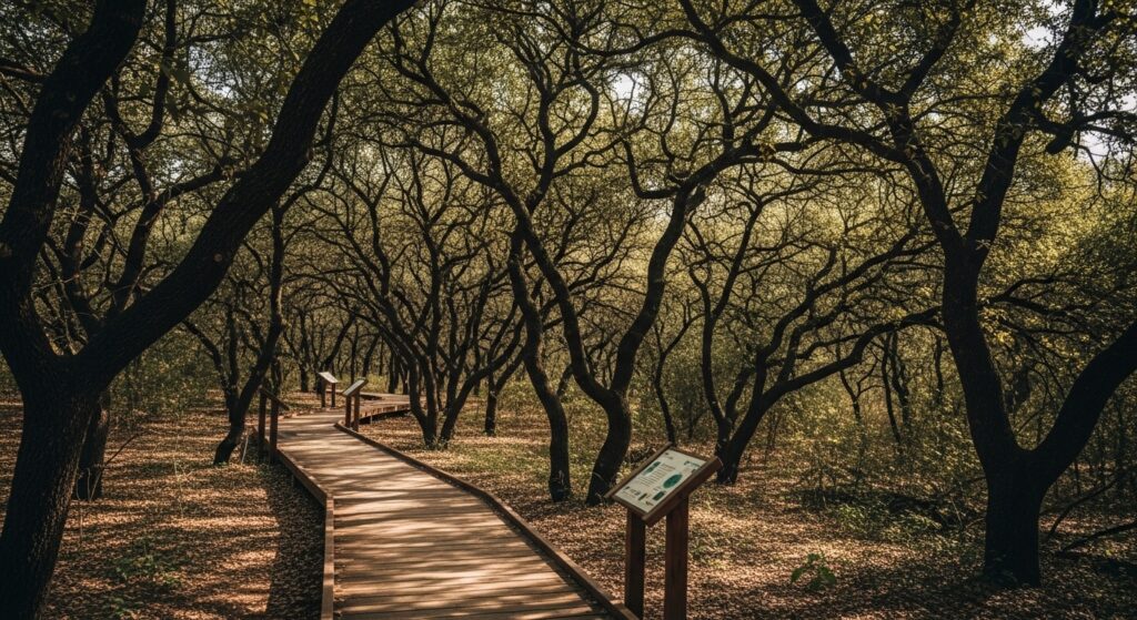 עצים ותיירות אקולוגית יצירת שבילי טיול בצל טבעי