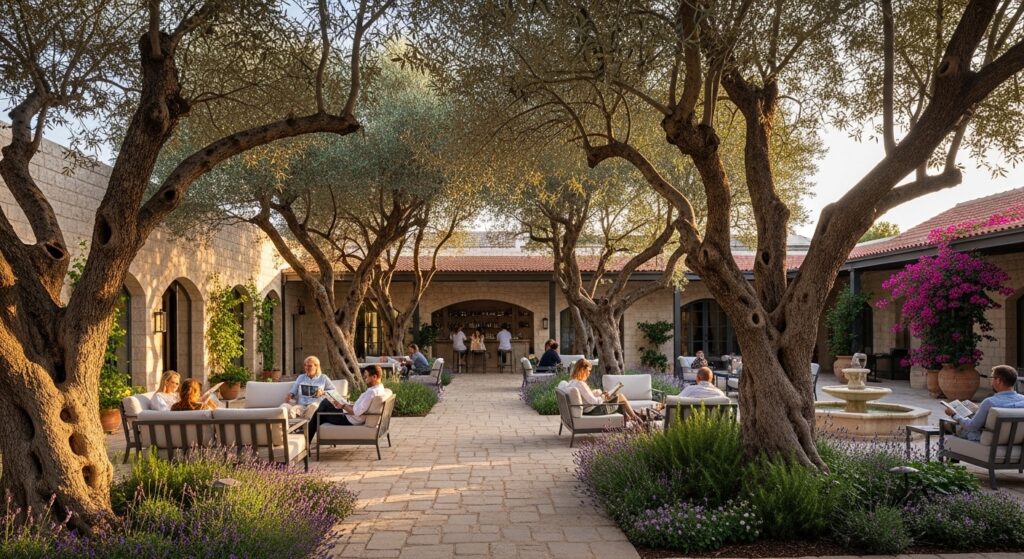 עצים בבתי מלון וצימרים תכנון נופש איכות וחוויה טבעית