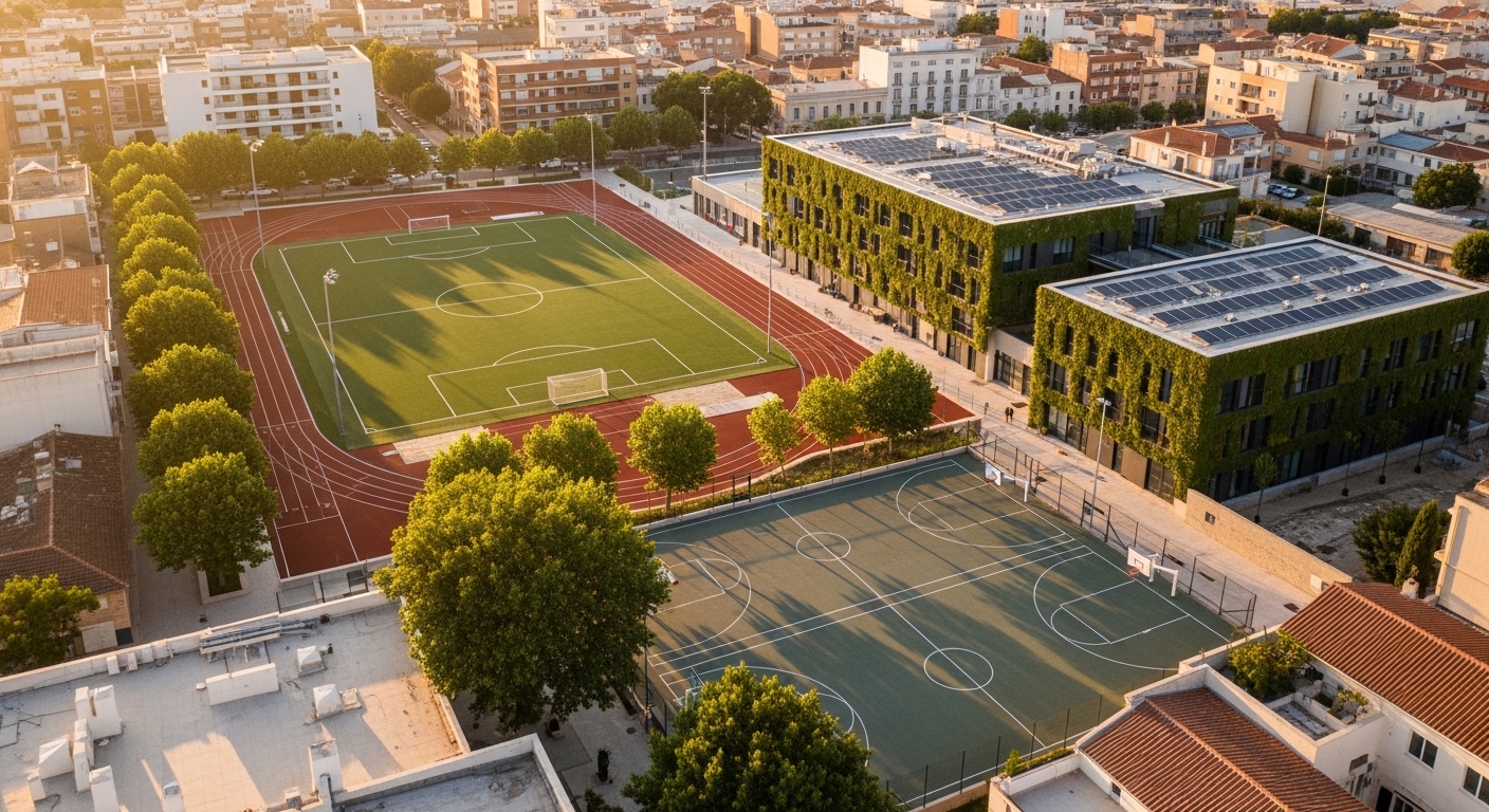 עצים במגרשי ספורט ובמבנים אנרגטיים תכנון מקצועי לאפס פחמן