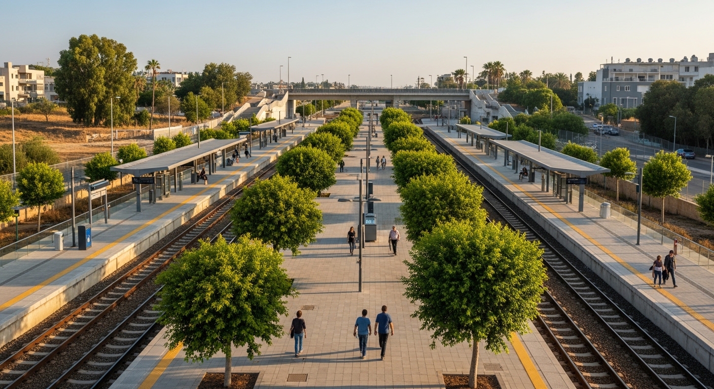 עצים בשדות תעופה ובתחנות רכבת תכנון תחבורתי נכון