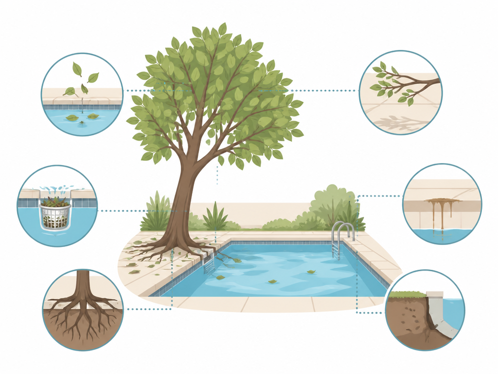 הסיכונים הייחודיים של עצים בסביבת בריכות