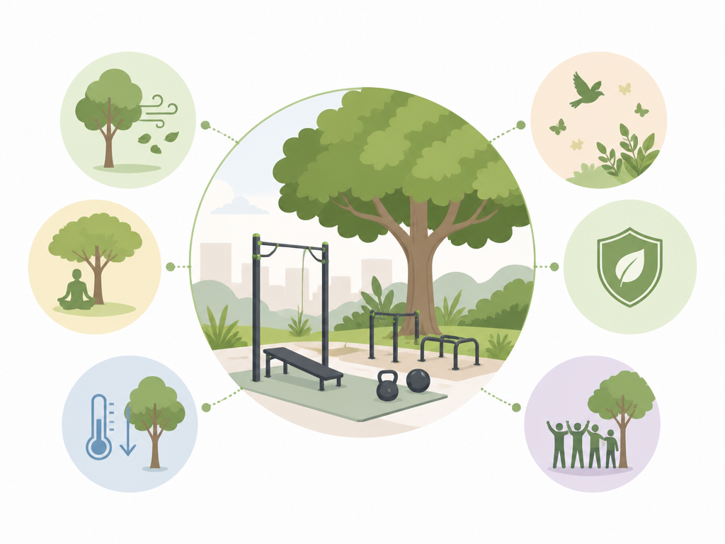 מדוע עצים הם חלק בלתי נפרד מעיצוב חלל האימון החיצוני