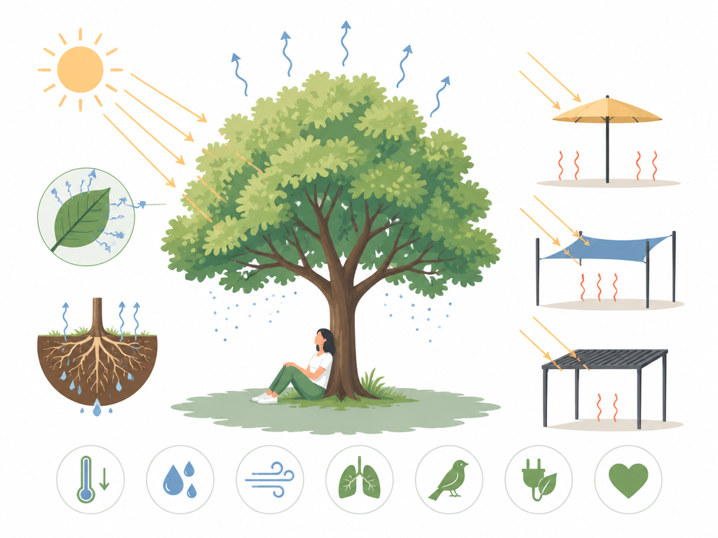 הפיזיולוגיה של הצל: מדוע עץ עדיף על כל פתרון אחר