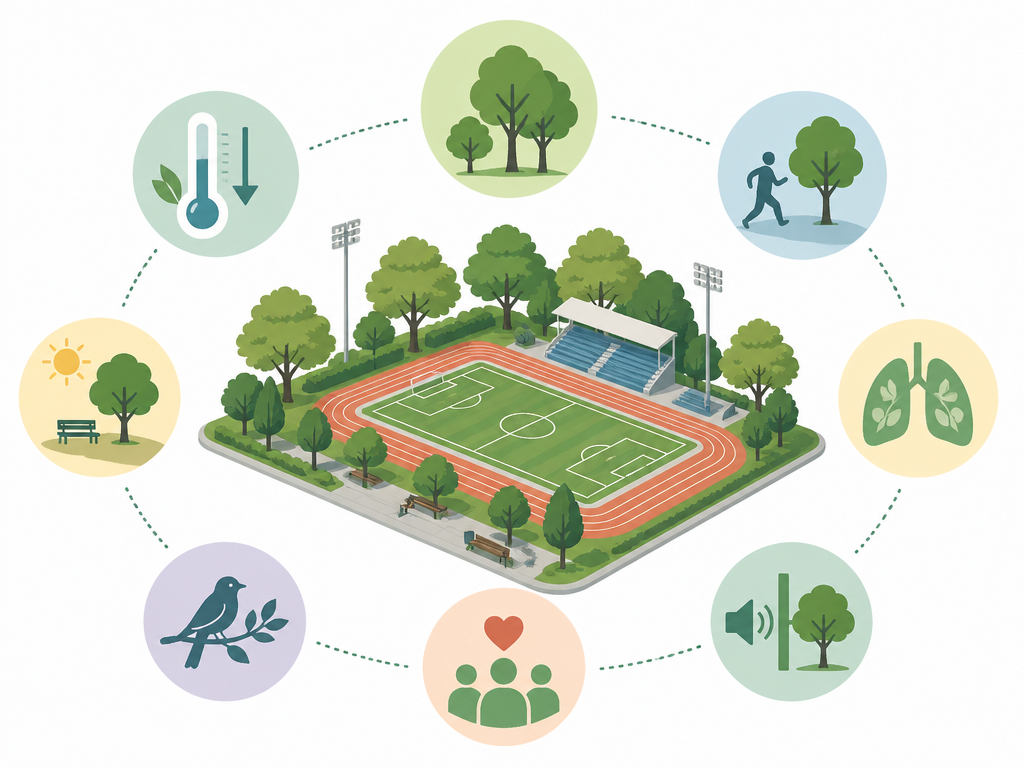 מדוע עצים הם חלק בלתי נפרד ממגרשי ספורט מודרניים